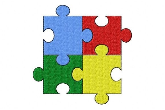 Autism Awareness Embroidery