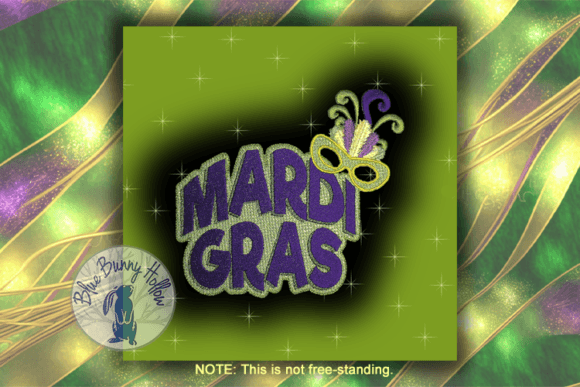 Mardi Gras Embroidery Design