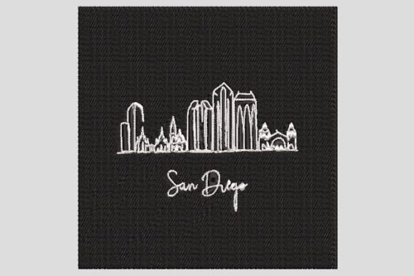 San Diego Embroidery Design
